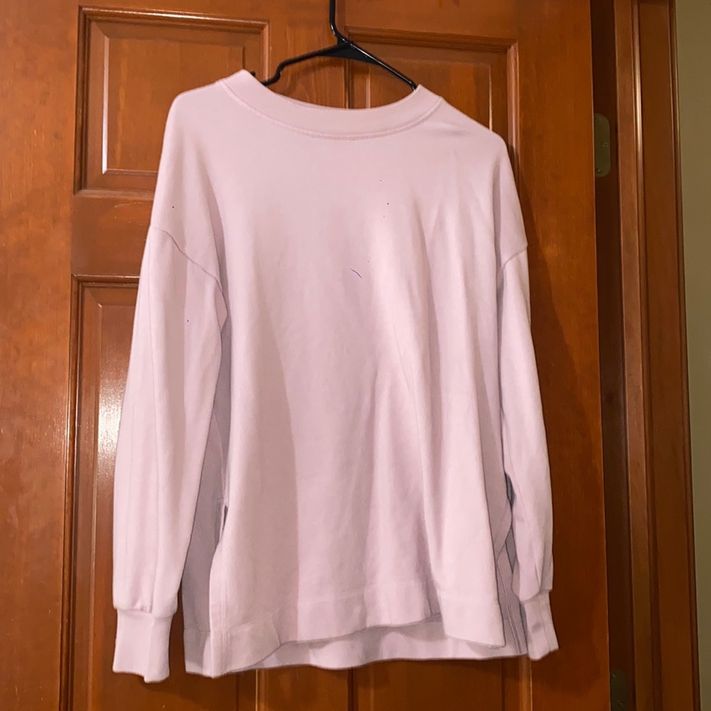 pink crewneck